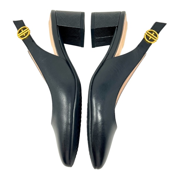 Cole Haan women's Go-To Slingback black leather point toe heels size 5 - Picture 6 of 12